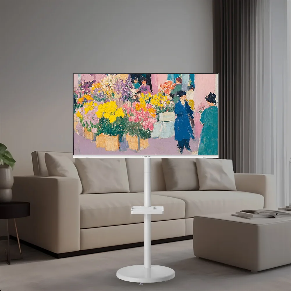 와이드무빙뷰 화이트에디션 클래식 삼탠바이미 셋트 QLED 81cm(32인치) FHD 스마트 이동식 TV 중소바이미