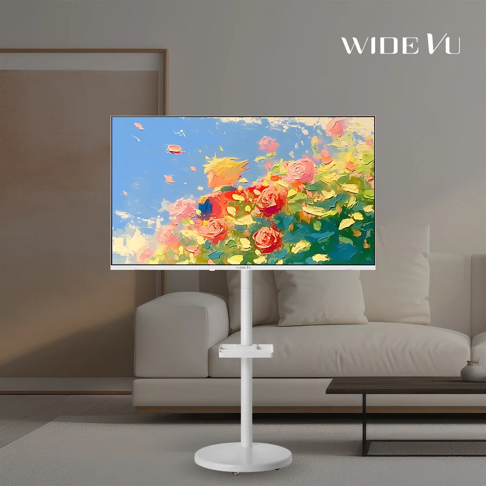 와이드무빙뷰 화이트에디션 클래식 삼탠바이미 셋트 QLED 101cm(40인치) FHD 스마트 이동식 TV 중소바이미
