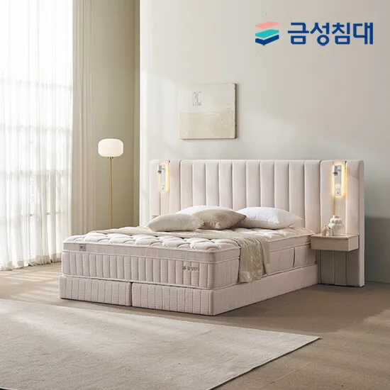[금성침대] 루미에르 호텔형 침대 프레임+매트리스+패널1 킹K