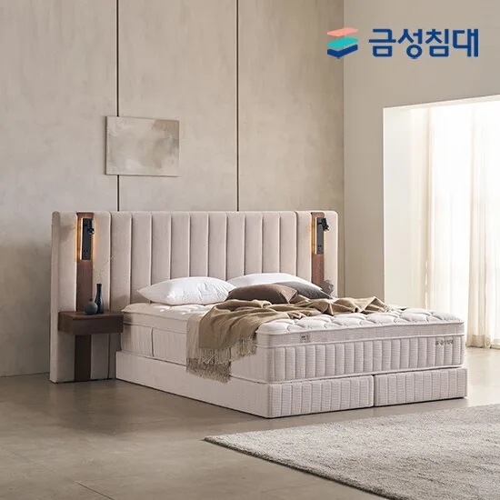 [금성침대] 루미에르 호텔형 침대 프레임+매트리스+패널1 퀸Q