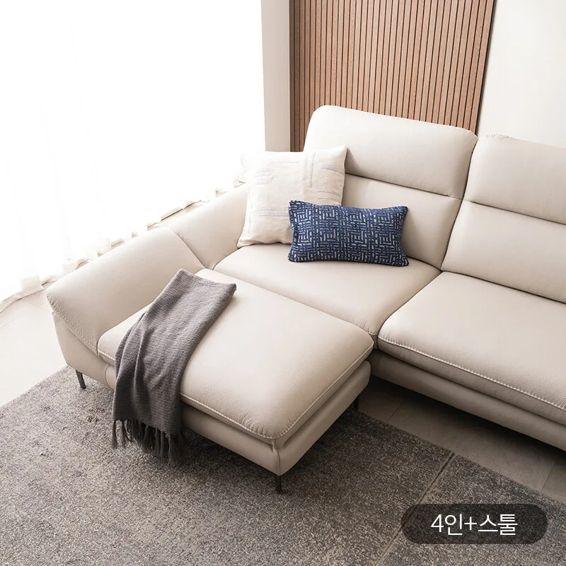 [3만상품권 100%증정][다우닝] 시엘 3.5인 전체 천연가죽 소파