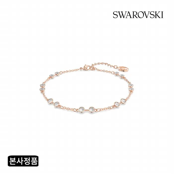 [스와로브스키/본사정품] Remix Strand 로즈골드 팔찌 M 5664055