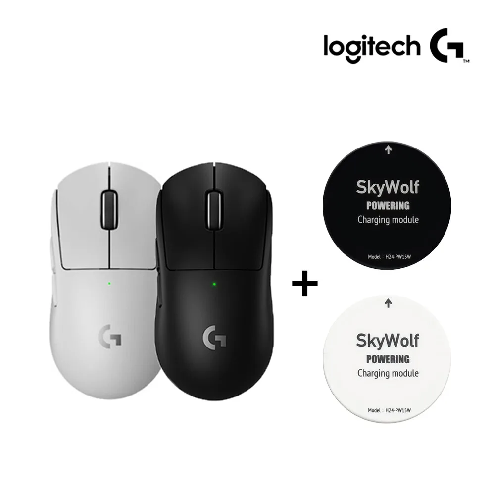 로지텍G PRO X SUPERLIGHT2 슈퍼라이트2 지슈라2 무선 게이밍 마우스 + 스카이울프 무선충전모듈