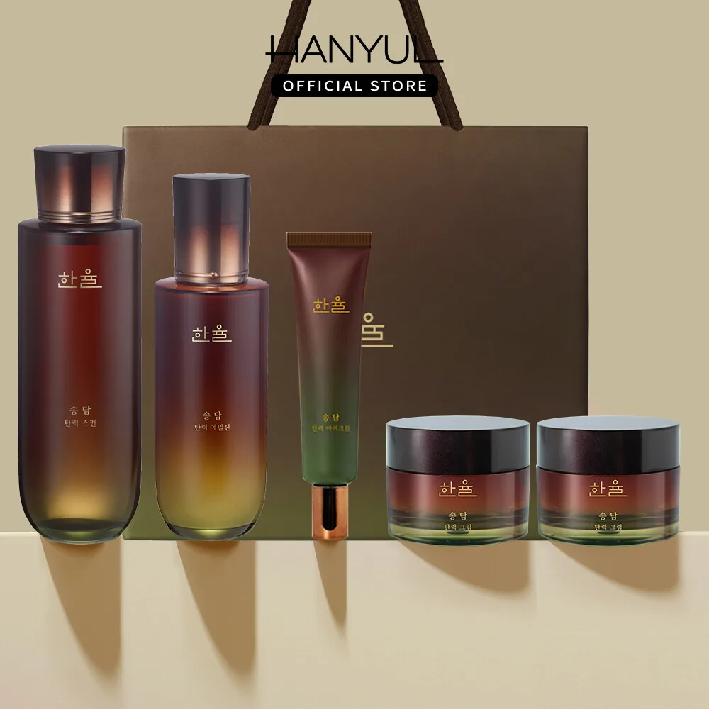 [본사직영★빠른배송] 한율 송담 탄력 기초풀세트(스킨150ml+에멀젼125ml+크림50ml*2개+아이크림25ml+쇼핑백)