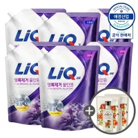 [애경] 리큐 얼룩제거 올인원 세탁세제 리필 2.1L x6개 (+ 섬유유연제 200ml x2개 증정)