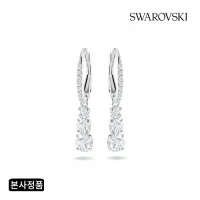 [스와로브스키/본사정품] Stilla Attract 로듐 드롭 귀걸이 5416155